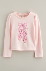 Tucker + Tate Kids' Ballet Long Sleeve Cotton Graphic T-Shirt