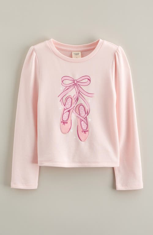 Tucker + Tate Kids' Ballet Long Sleeve Cotton Graphic T-shirt In Pink