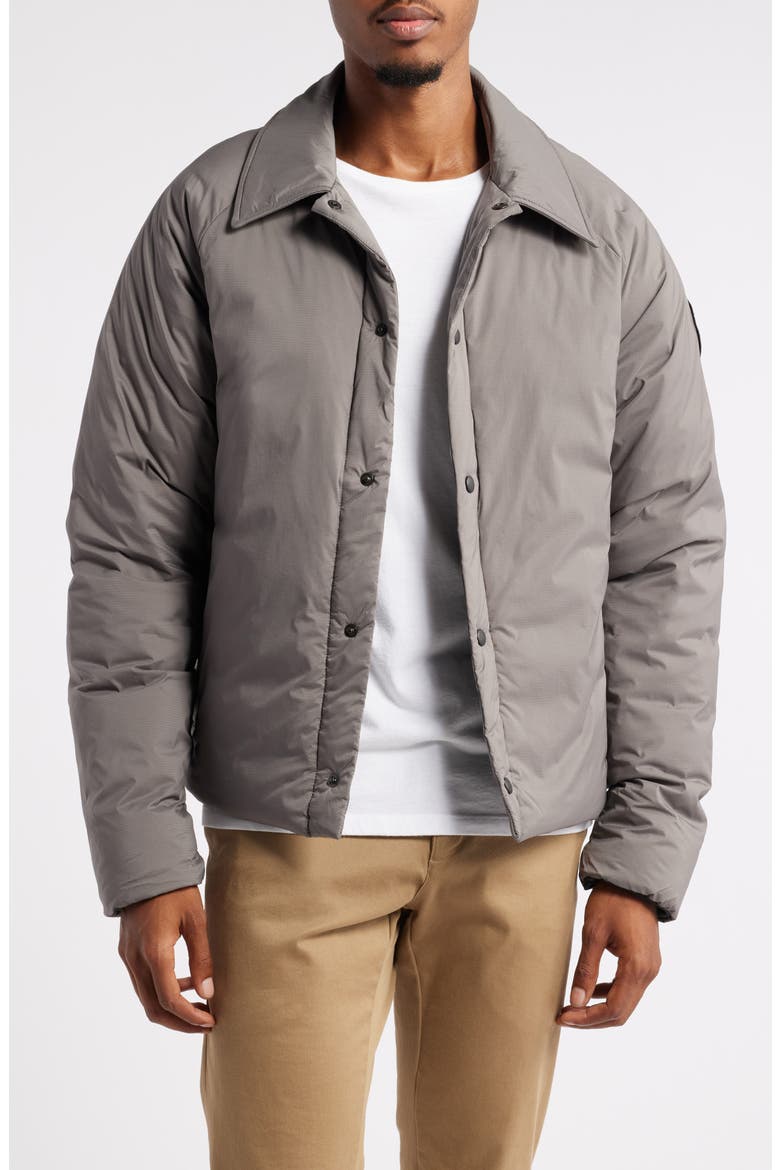 Lodge Packable Windproof 750 Fill Power Down Jacket, Main, color, COASTAL GREY-GRIS CTIER