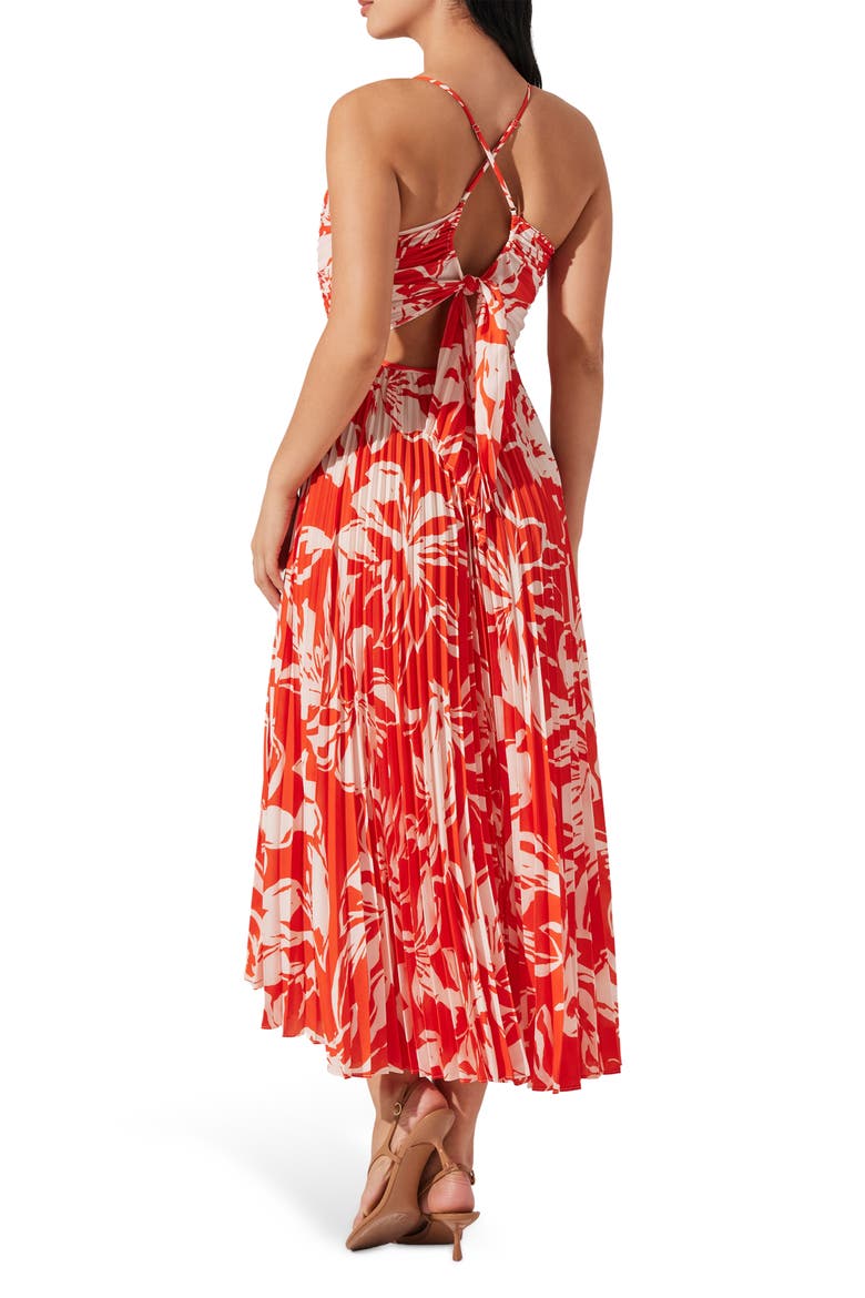 blythe pleated cutout dress Blythe Pleated Cutout Dress