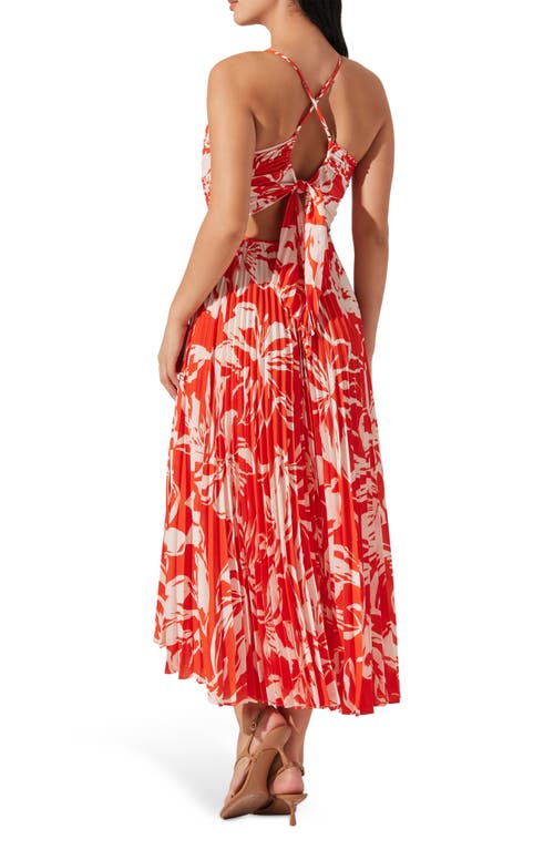 Astr The Label Blythe Pleated Maxi Dress