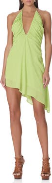 AFRM Sabrina Asymmetric Halter Dress