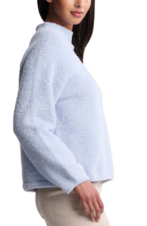Barefoot Dreams Cozychic® Mock Neck Sweater In Blue