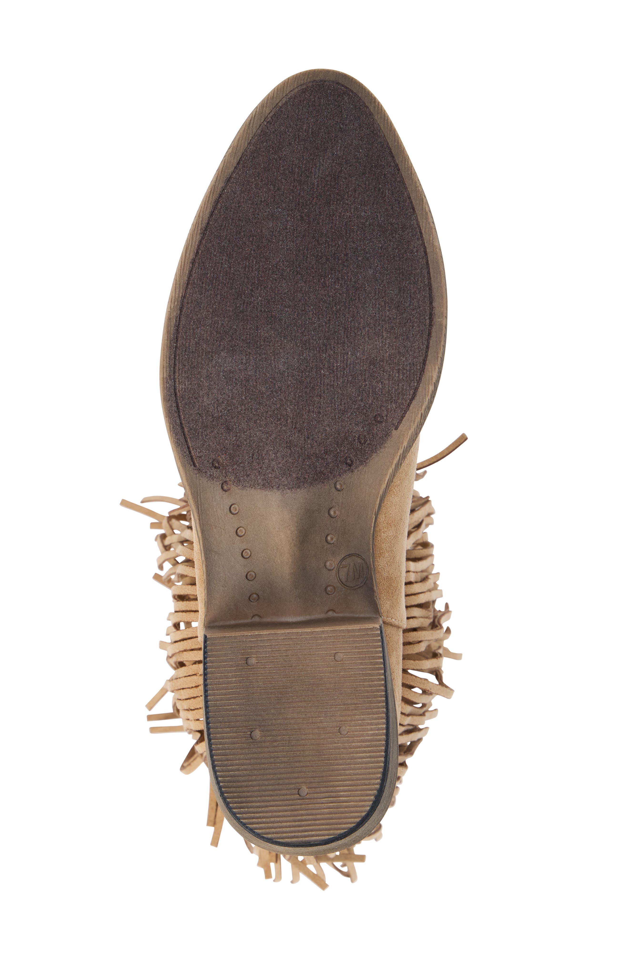 Saloon Fringe Boot, Alternate, color, NATURAL