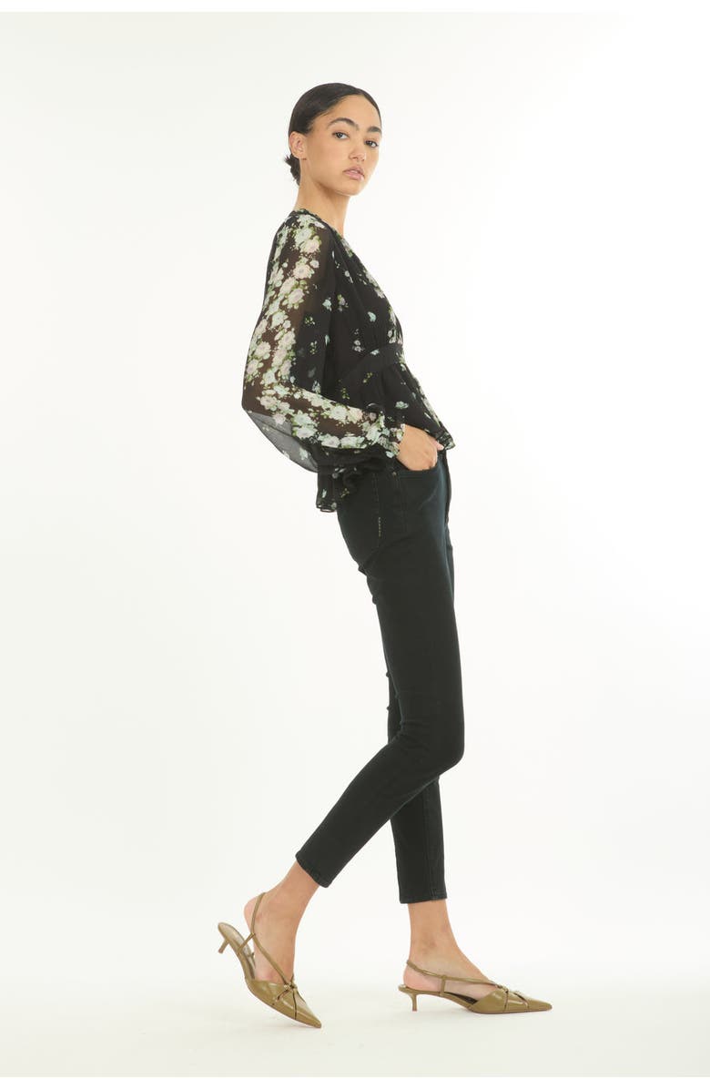 SECRET MISSION Emerson Blouse, Alternate, color, Black Floral Alley