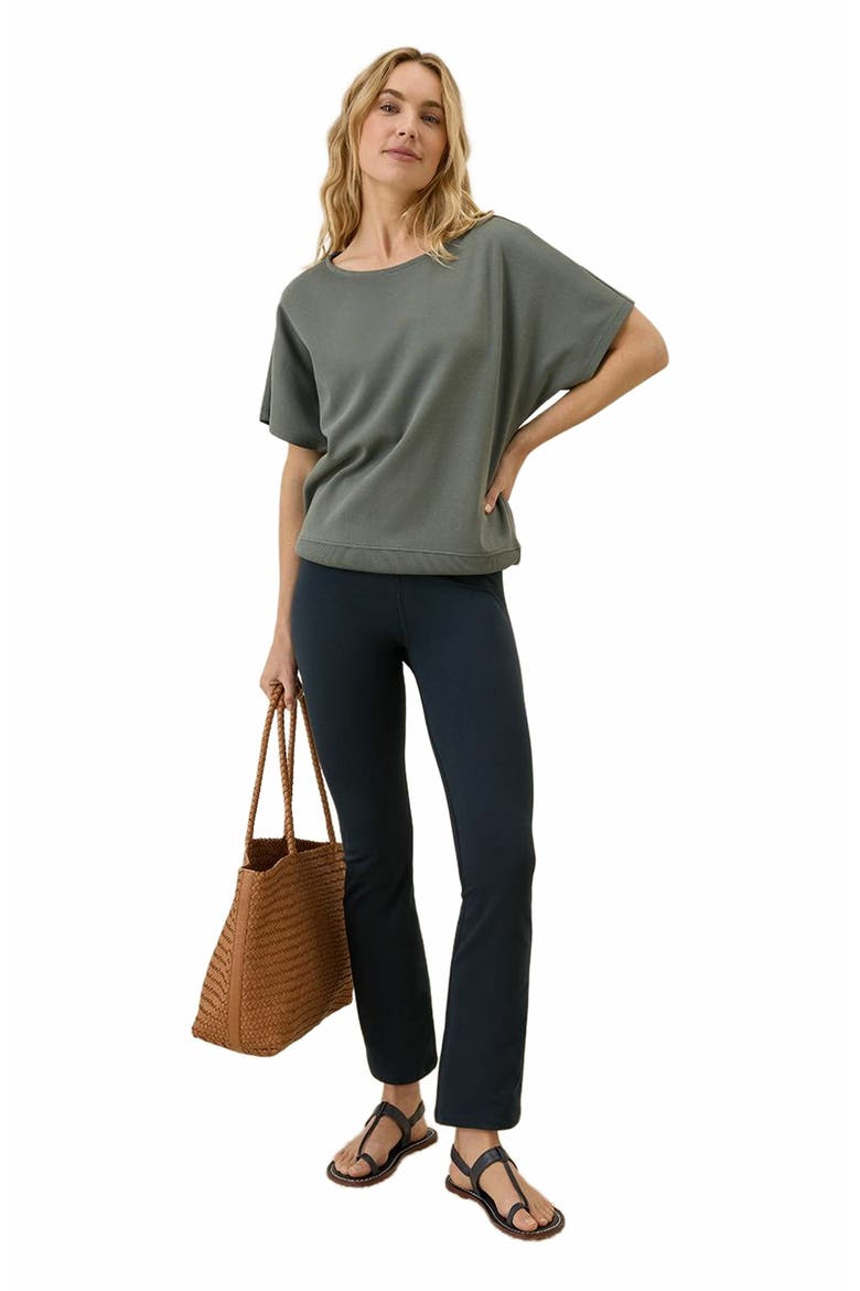 On the Go-To Cropped Bootcut Legging Made with Organic Cotton, Main, color, Midnight Blue