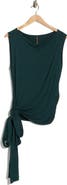 Renee C Side Tie Stretch Modal Top