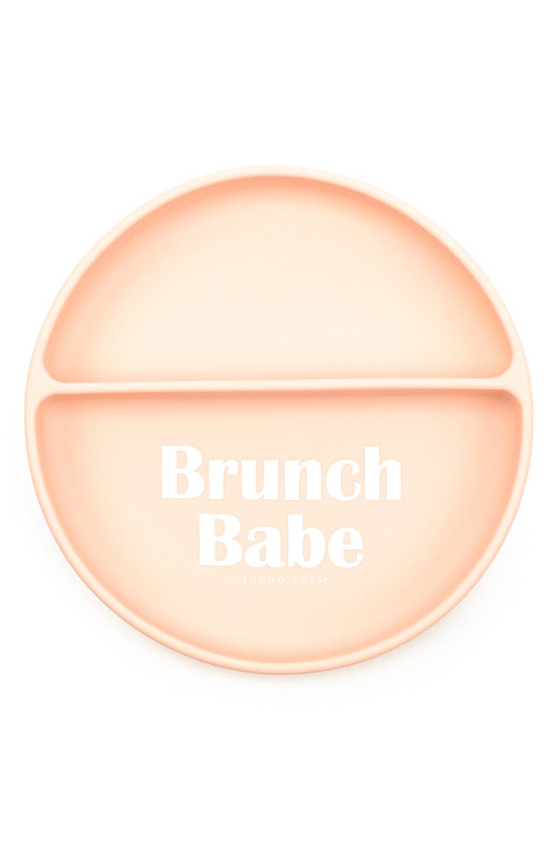 TUNNO TOTS Brunch Babe Silicone Plate, Main, color,
