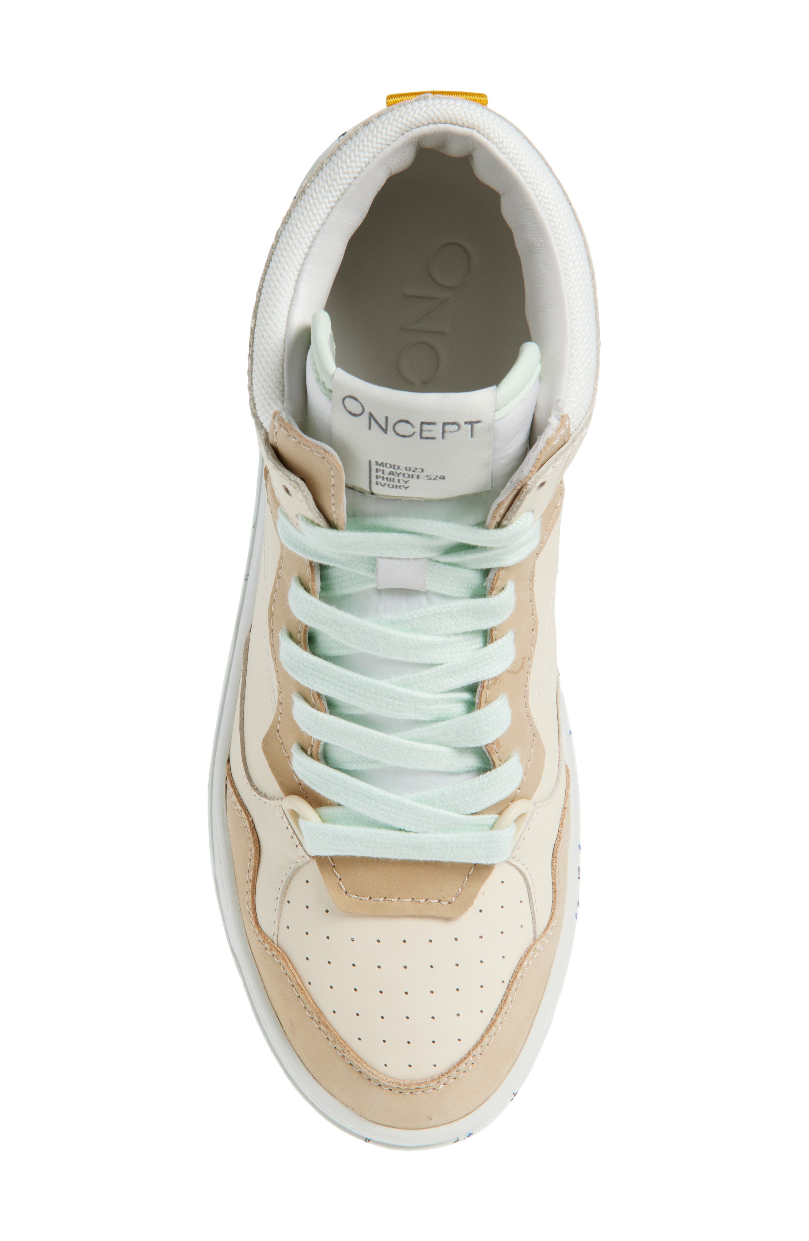 Oncept Philly High Top Sneaker, Alternate, color, Ivory Multi