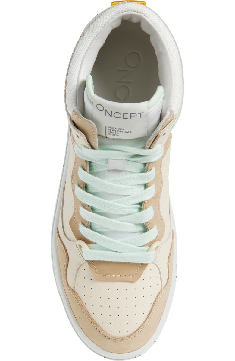 Oncept Philly High Top Sneaker, Alternate, color, Ivory Multi