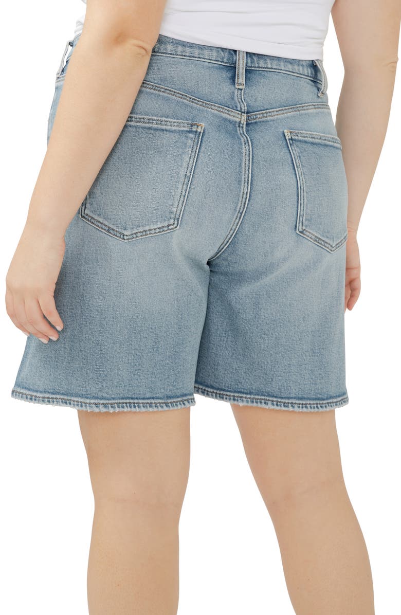 Silver Jeans Co. Longer Length Denim Shorts, Alternate, color, Indigo