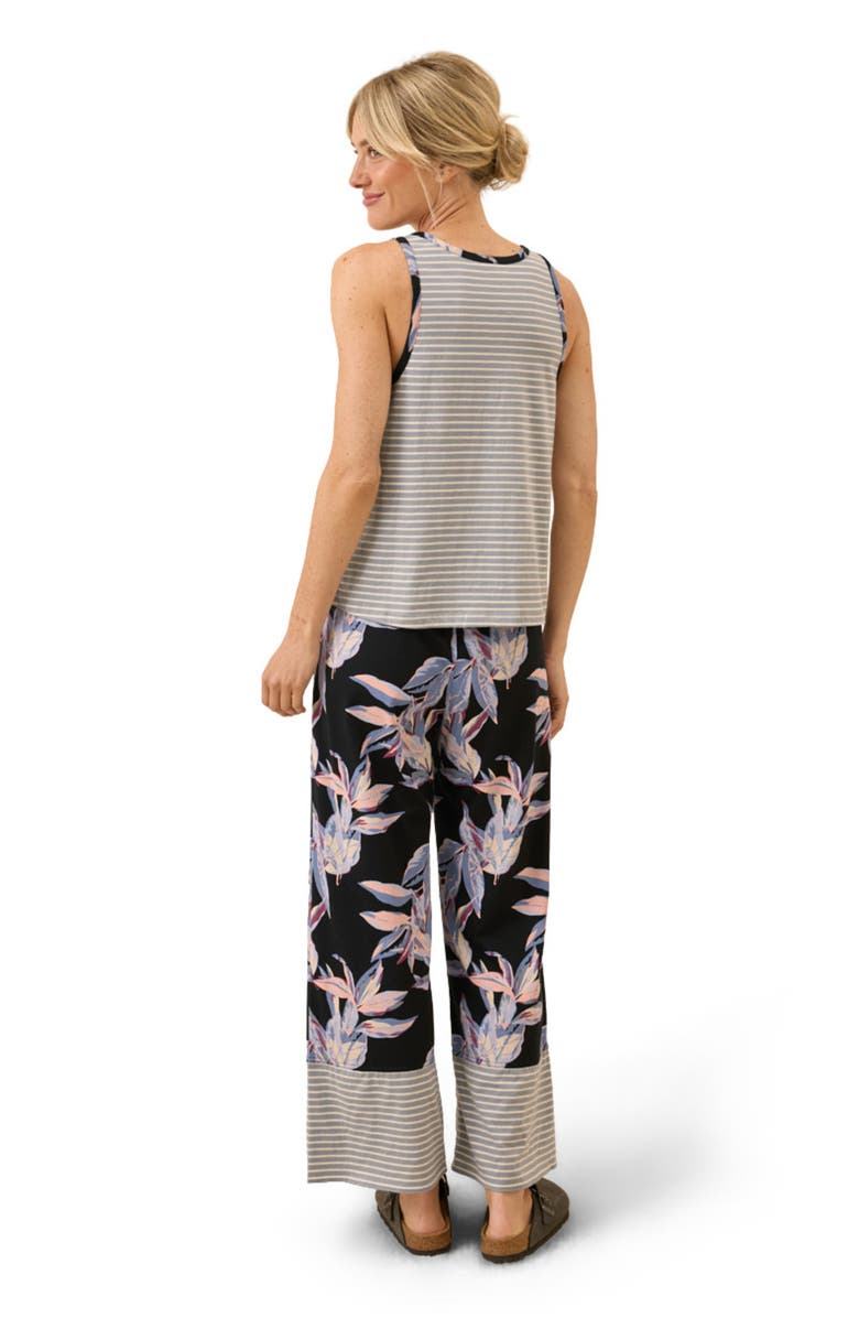 Pact Organic Staycation Sleep Tank, Alternate, color, Dark Leaves