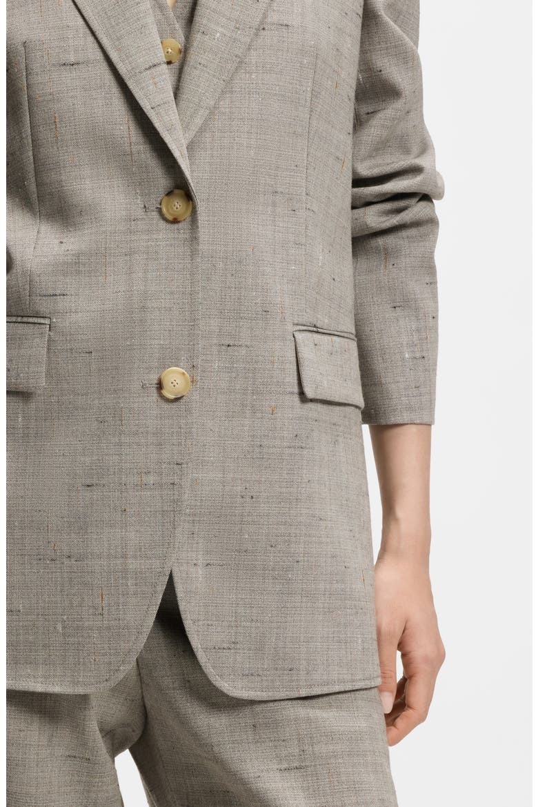 Jemma One-Button Blazer, Alternate, color, PUMICE WOOL TEXTURE