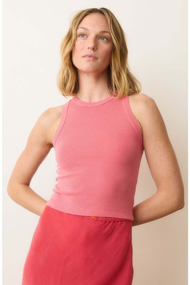 Lexi Ribbed Tank, Alternate, color, HIBISCUS