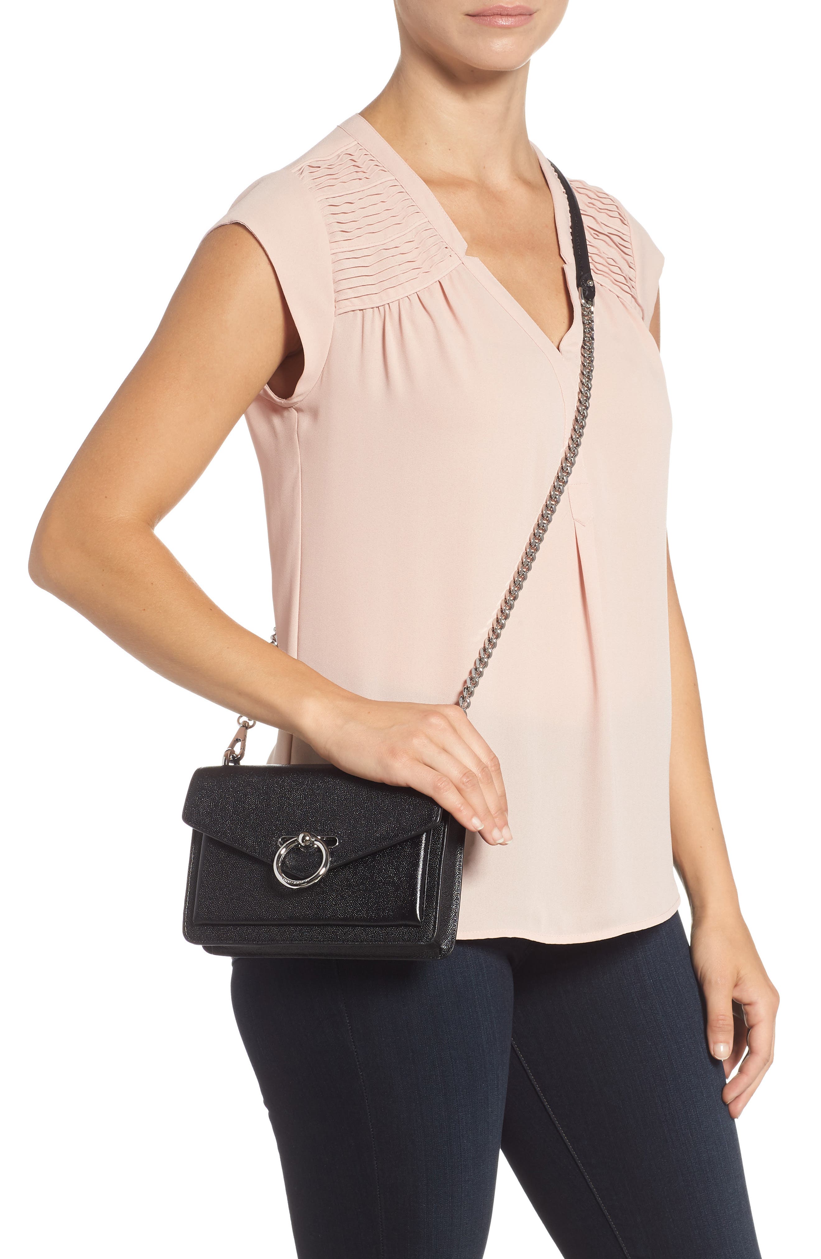 Rebecca Minkoff Jean Leather Crossbody Bag, Alternate, color, 