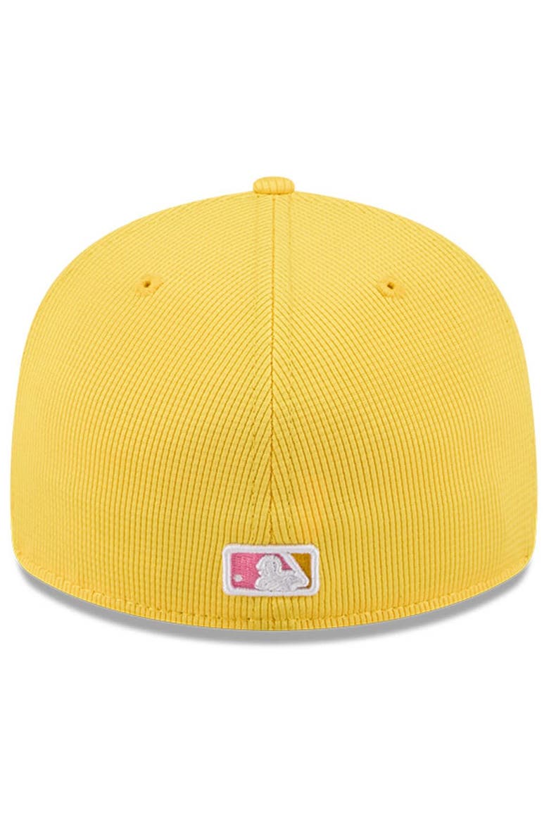 Men's New Era Yellow San Diego Padres City Connect Batting Practice Low Profile 59FIFTY Fitted Hat, Alternate, color, Yellow
