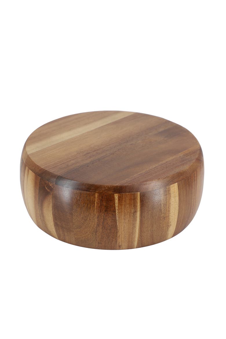 9.75 Inch Acacia Wood Salad Bowl, Alternate, color, Acacia