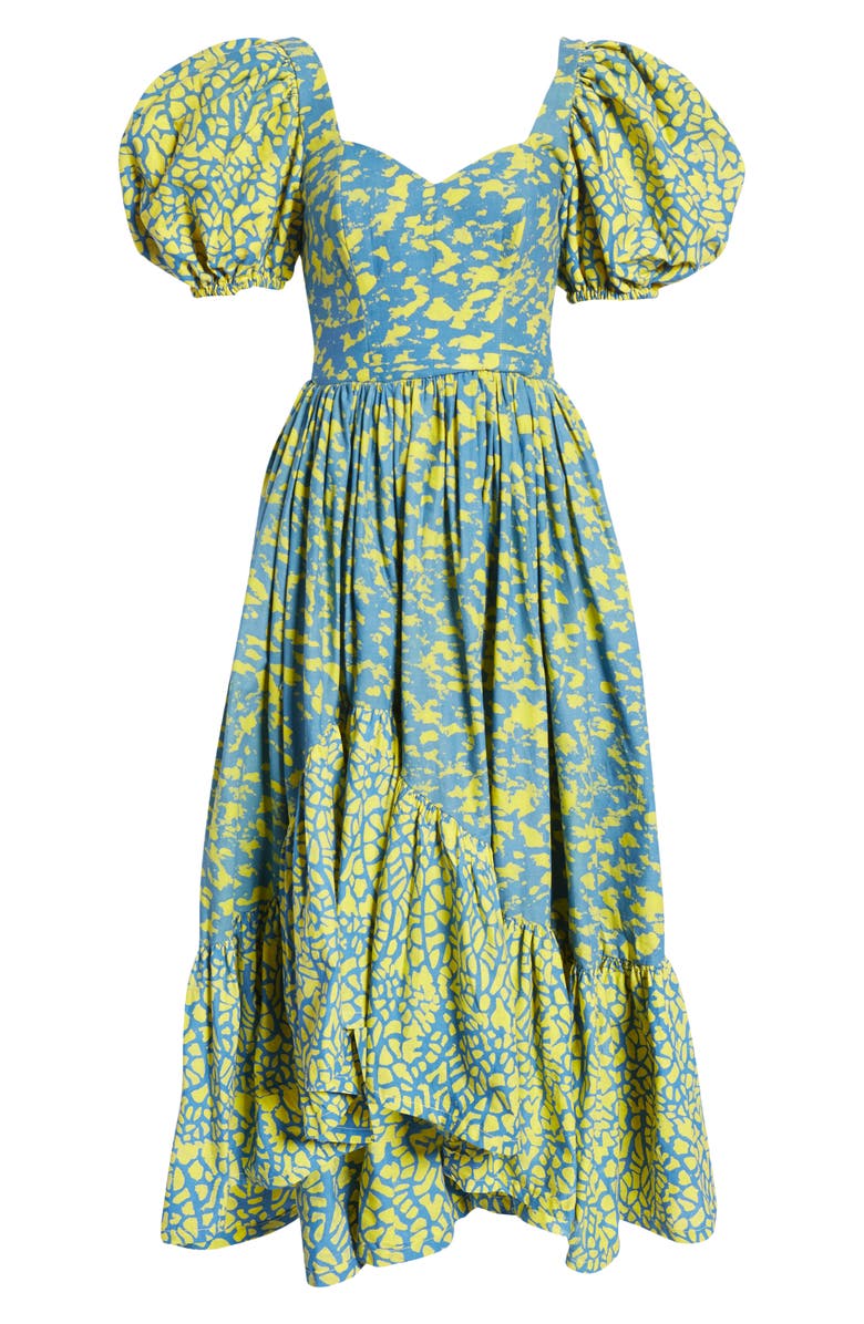 SIKA Frida Print Puff Sleeve Cotton Dress, Alternate, color,