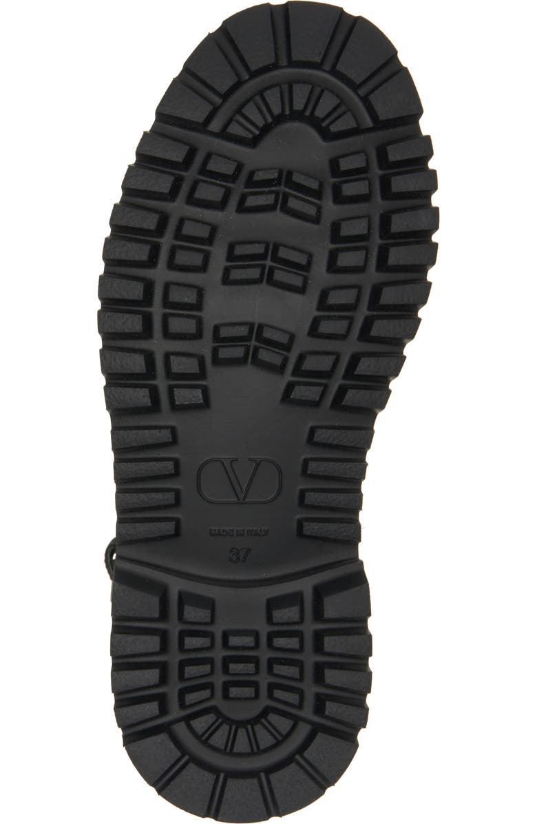 Valentino Garavani Rockstud Combat Boot, Alternate, color,