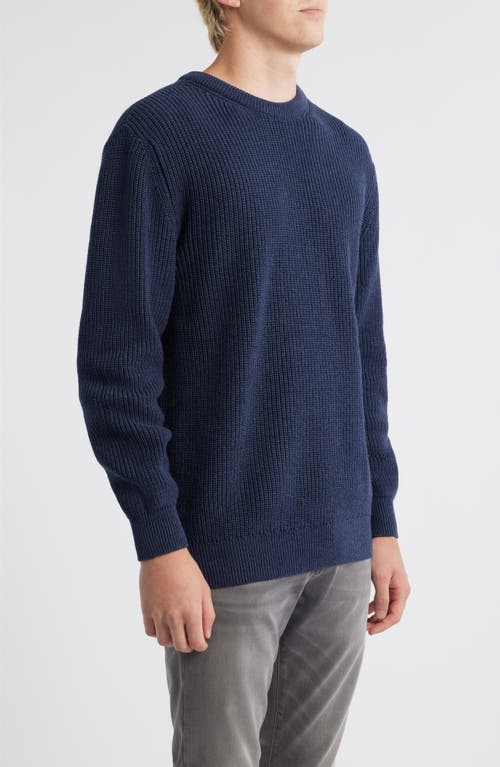 Alex Crane Bay Organic Cotton Sweater In Blue