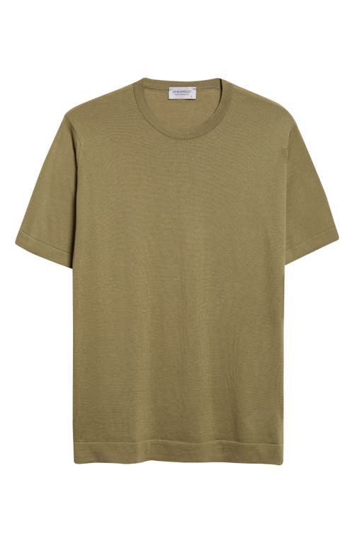 John Smedley Lorca Crewneck T-shirt In Green