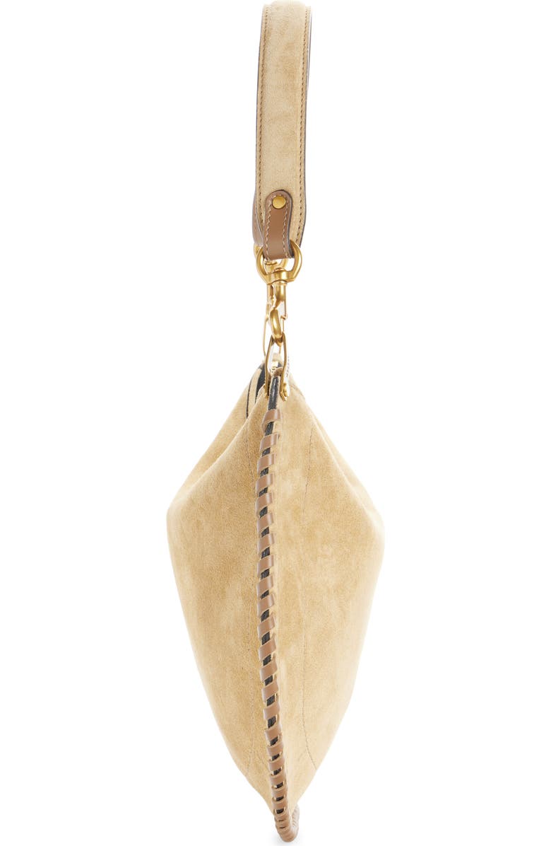 Isabel Marant Oskan Soft Suede Hobo Bag, Alternate, color, Sand