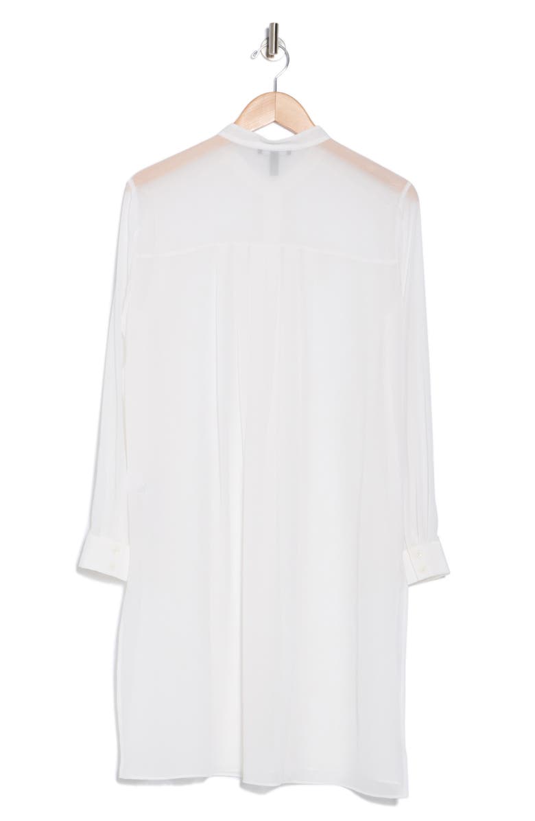 Eileen Fisher Long Sleeve Silk Shirt Dress, Alternate, color,