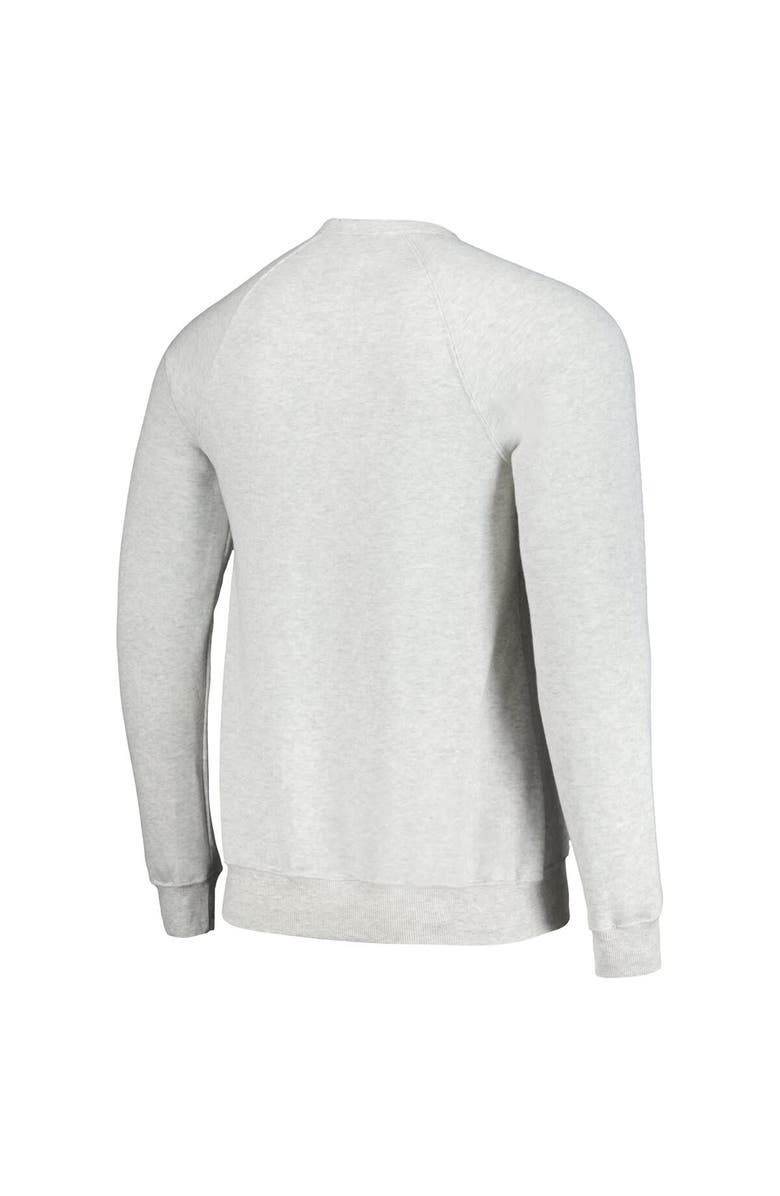 HOMEFIELD Men's Homefield Heather Gray Iowa Hawkeyes Tri-Blend Crewneck Pullover Sweatshirt, Alternate, color, Heather Gray