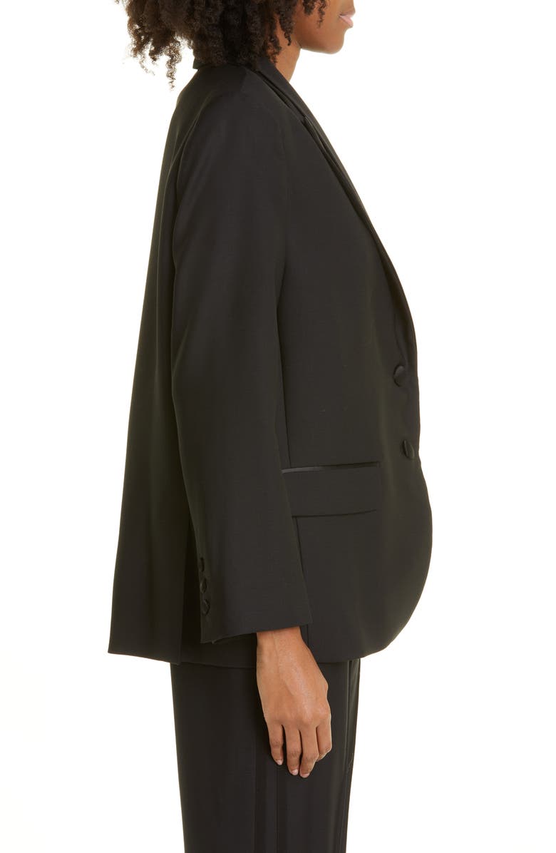 TWP Smoking Oversize Tuxedo Jacket, Alternate, color, Black