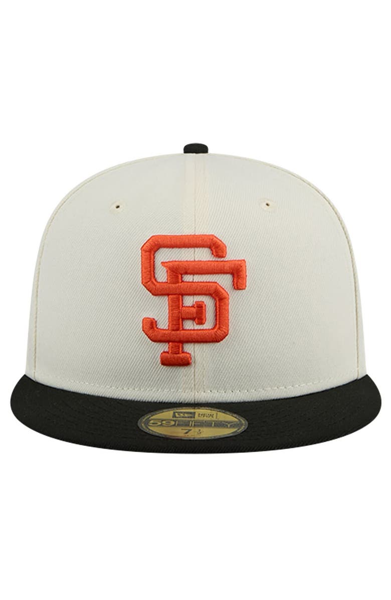 New Era Men's New Era White San Francisco Giants Cooperstown Collection Chrome 59FIFTY Fitted Hat, Alternate, color, 