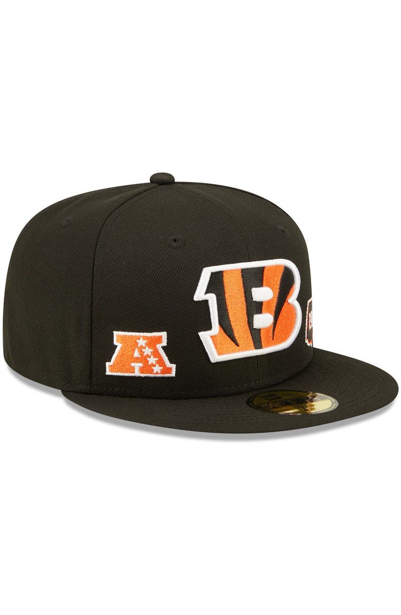 New Era Men's New Era Black Cincinnati Bengals Identity 59FIFTY Fitted Hat, Alternate, color, 