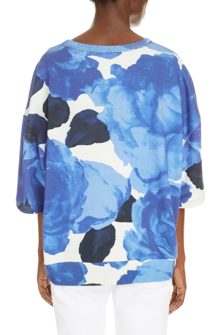 Helovi Floral Cotton Top, Alternate, color, BLUE
