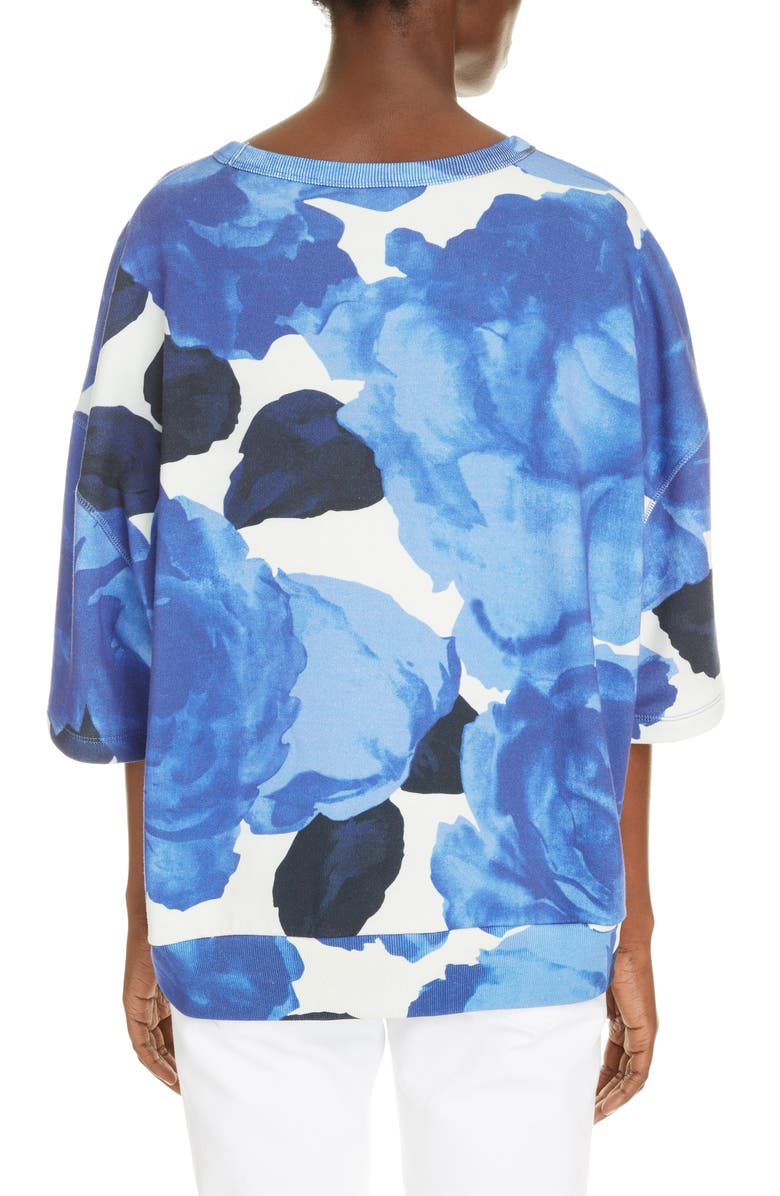 Dries Van Noten Helovi Floral Cotton Top, Alternate, color,