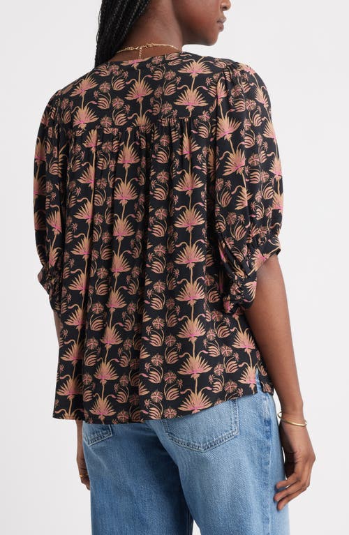 Treasure & Bond Raglan Sleeve Button-up Shirt In Multi