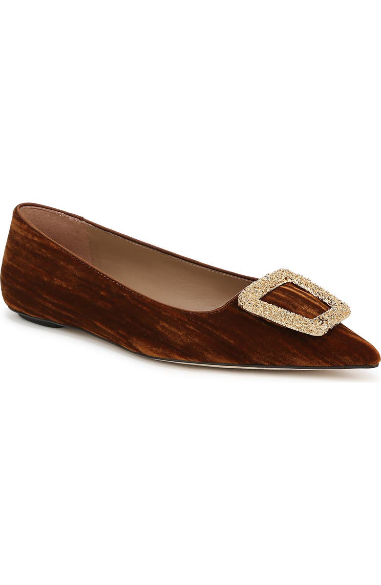 Sam Edelman Nico Pointed Toe Flat, Main, color, Spiced Camel