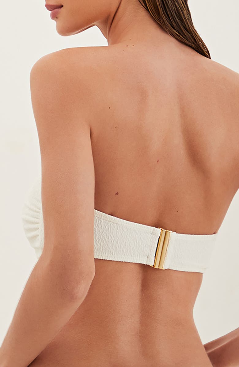 ViX Paula Hermanny Firenze Jolie Bandeau Bikini Top, Alternate, color, White