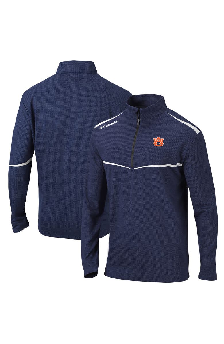 Columbia Men's Columbia Navy Auburn Tigers Scorecard Quarter-Zip Jacket, Main, color, 
