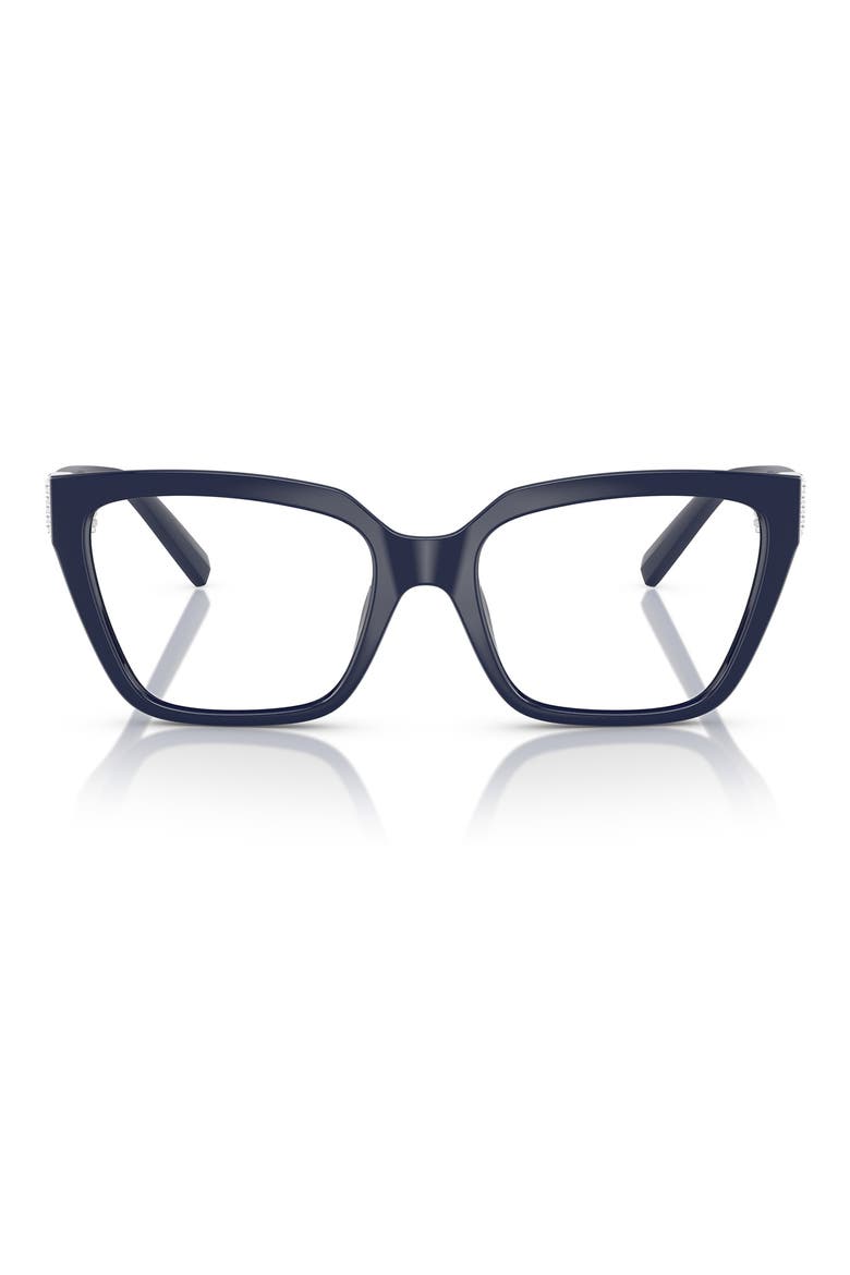 54mm Square Optical Glasses, Main, color, DARK BLUE
