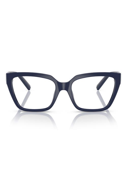 Tiffany & Co . 52mm Square Optical Glasses In Dark Blue