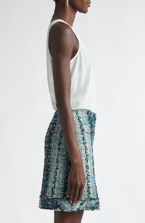 St John St. John Collection Silk Crêpe De Chine Tank In Eucalyptus