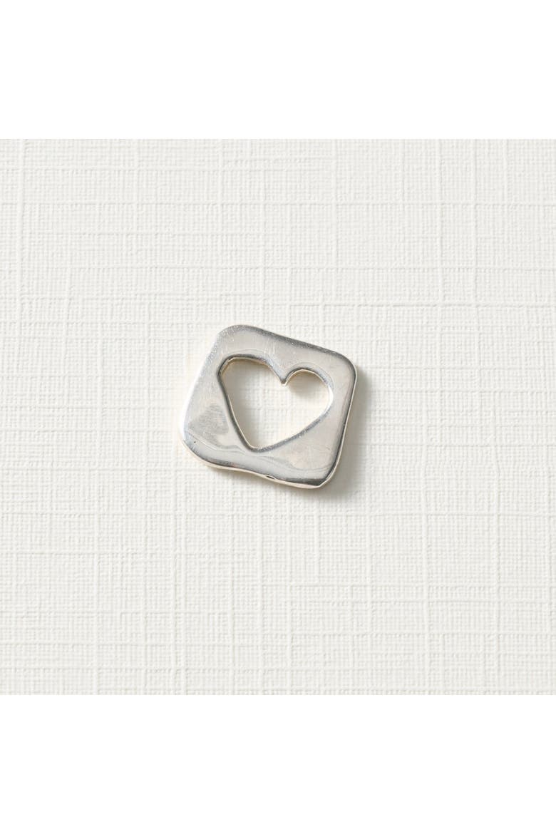 Brilla Sterling Charm - Heart, Main, color, Silver