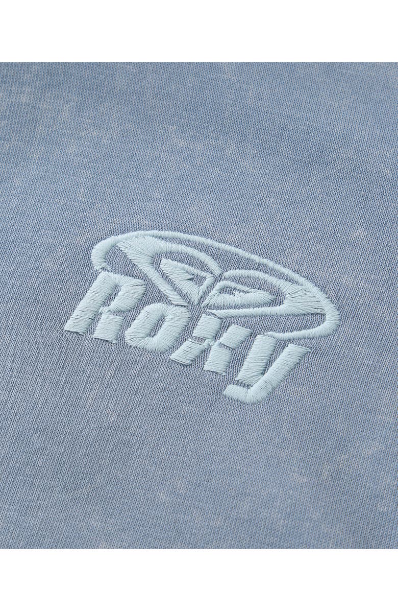 Roxy Kids' Washed Full Zip Hoodie, Alternate, color, Blue Blizzard