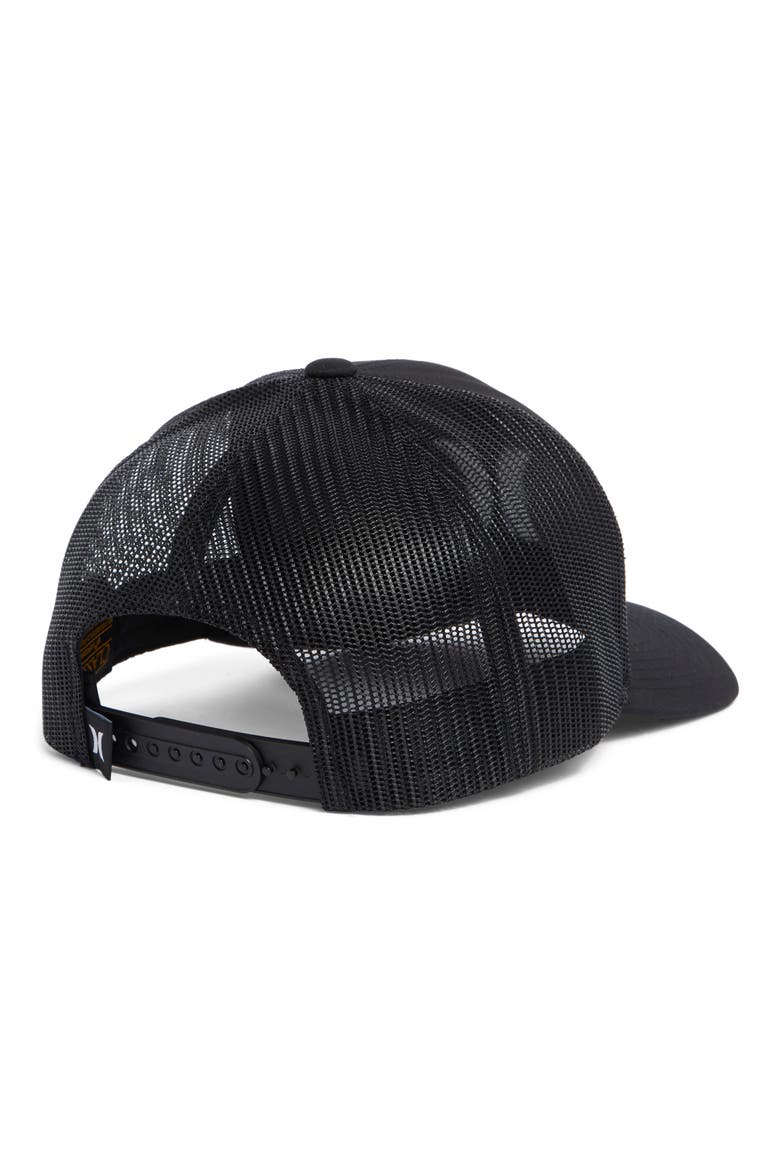 Del Mar Trucker Baseball Cap, Alternate, color, BLACK/WHITE