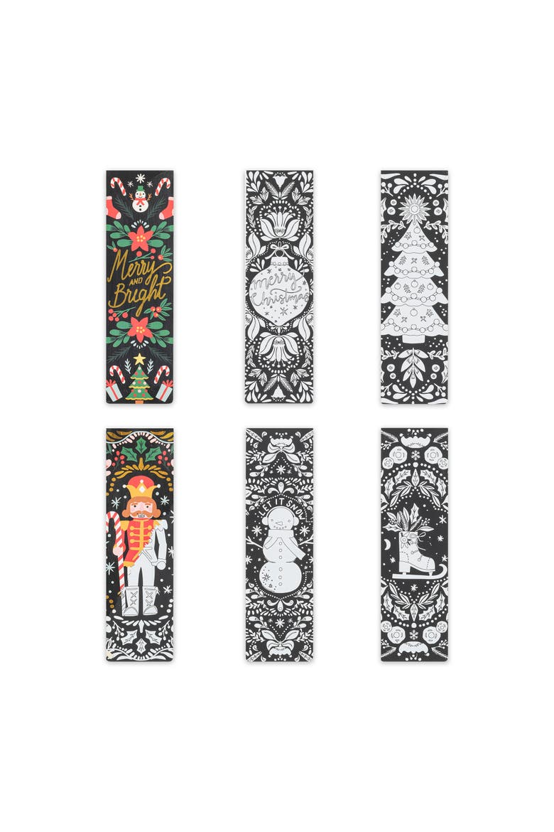 Scratch Art Bookmark Kit Holiday, Alternate, color, Multicolored