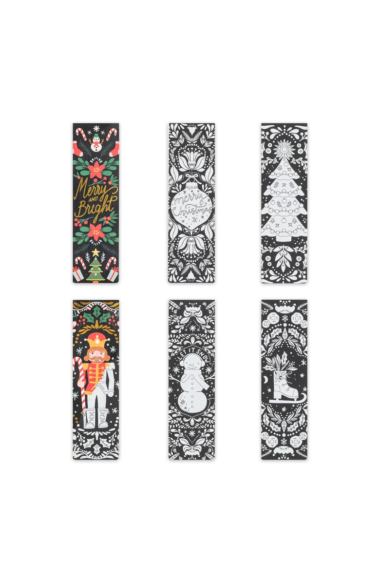 Brea Reese Scratch Art Bookmark Kit Holiday, Alternate, color, Multicolored
