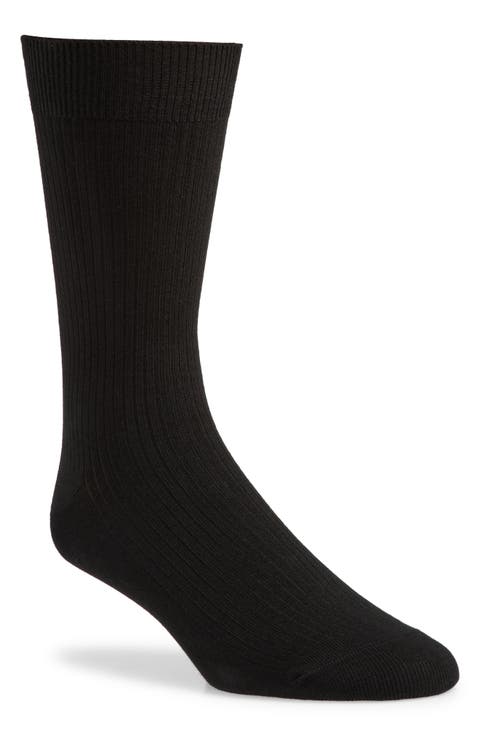 Casual Rib Crew Socks