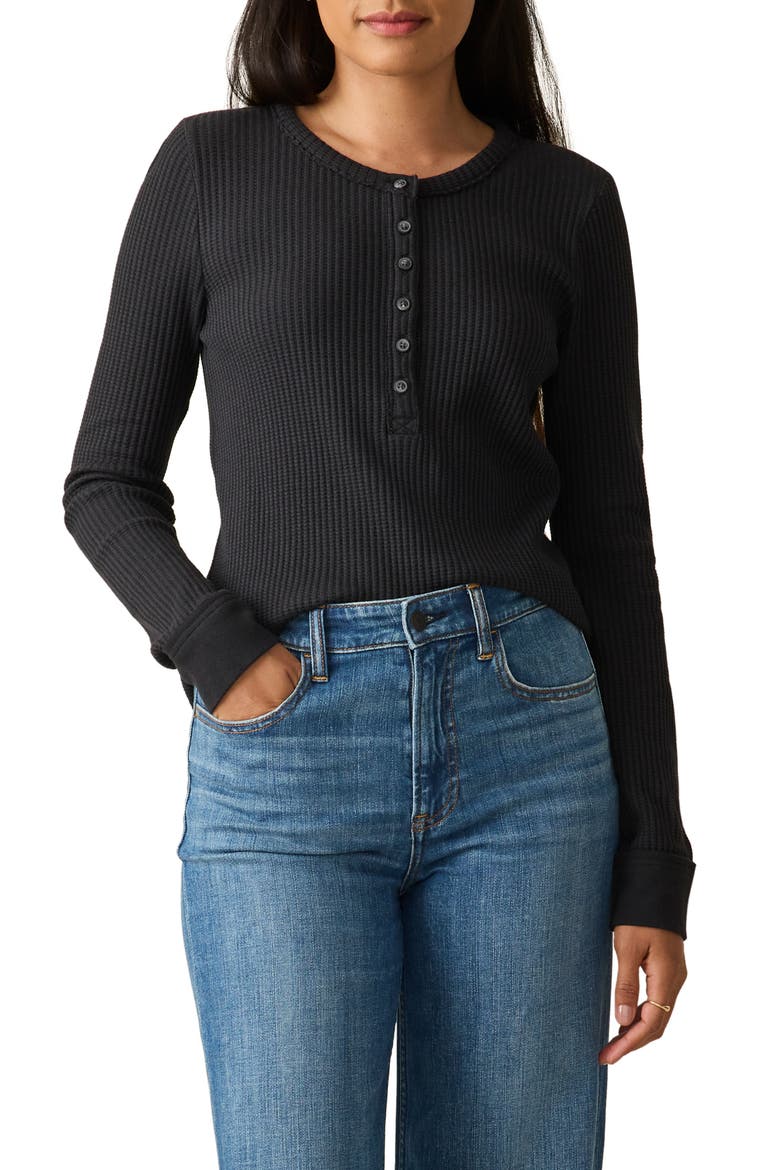 Legend Après Waffle Henley, Main, color, BLACK