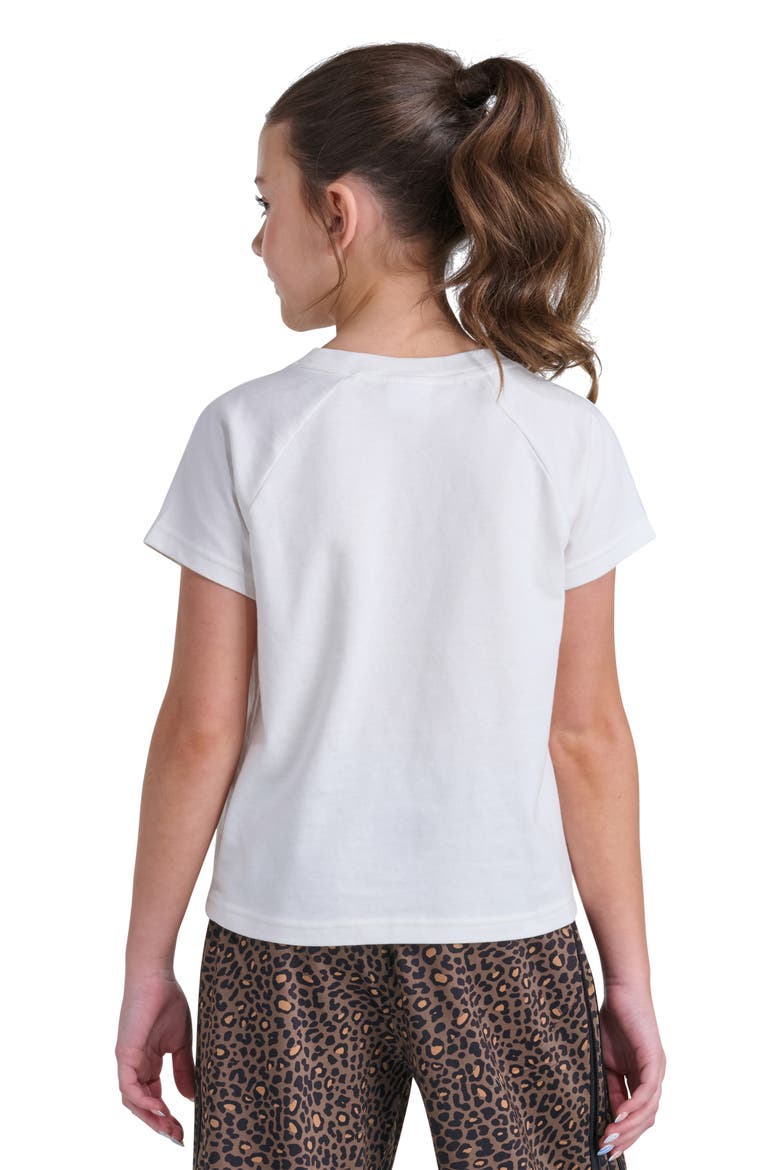 Kids' Cheetah Trefoil T-Shirt, Alternate, color, OFF WHITE