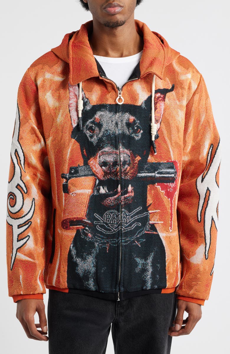 VERYRARE Doberman Gang Jacket, Alternate, color, Orange