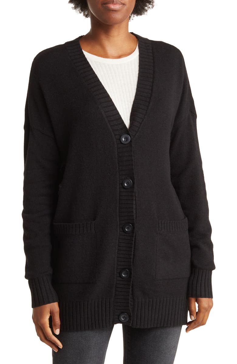 CYRUS V-Drop Button Front Cardigan, Main, color, 
